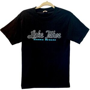 Lake Tahoe Sierra Nevada Short Sleeved Graphic T-Shirt Black Small